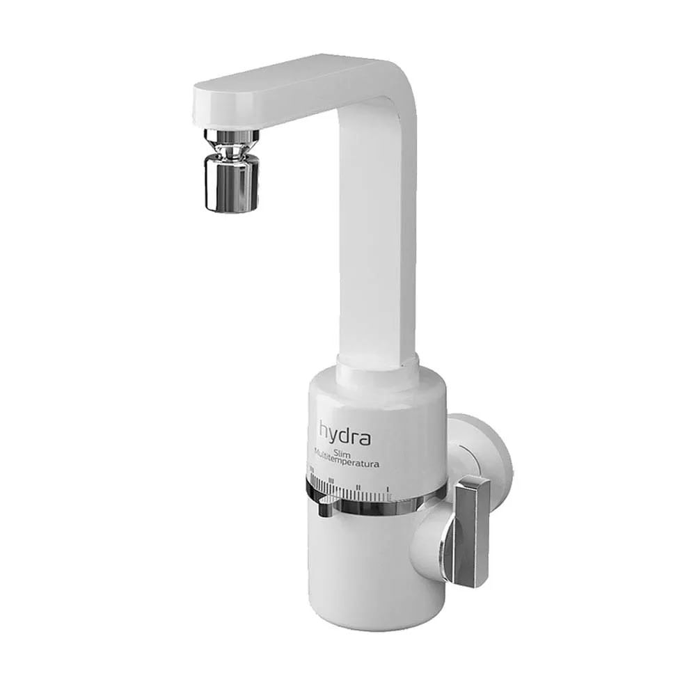 Torneira Elétrica Hydra para Cozinha de Parede 220V Slim 4 Temp.
