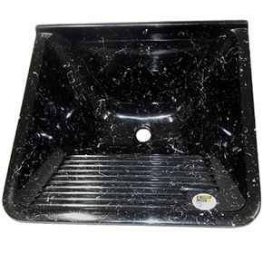 Telhanorte | Tanque de Lavar Roupa Granitado 60x57 39l Tdf Preto