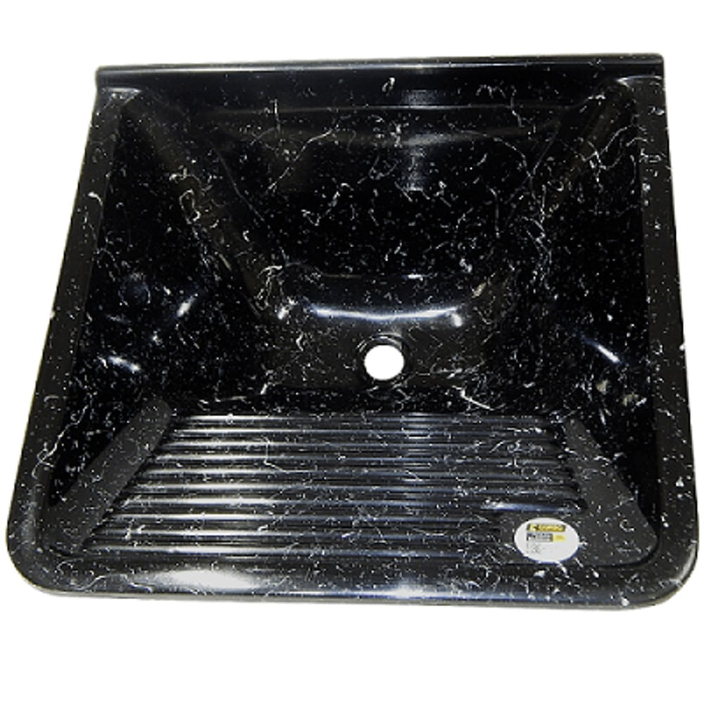 Tanque De Lavar Roupa Granitado Alvenaria 60X57 Eco Preto Onix Corso