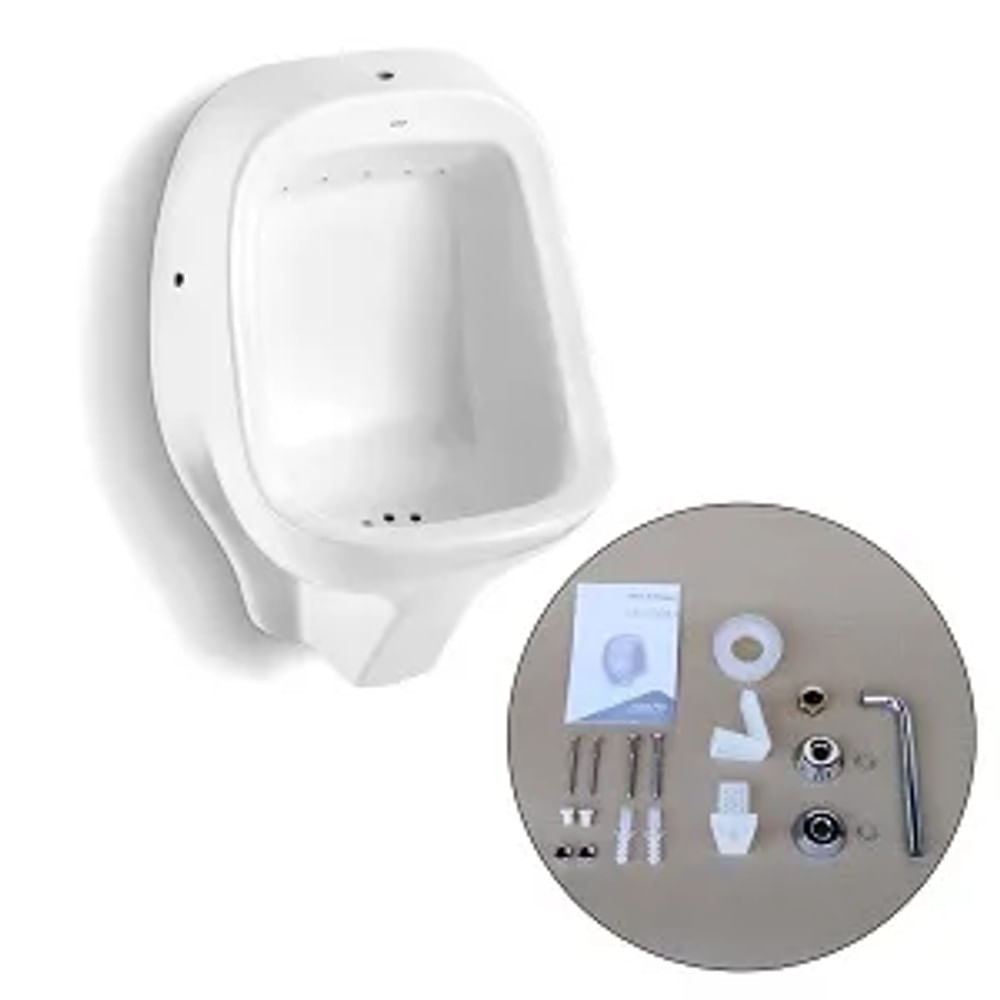 Mictório Sifonado Com Kit De Instalação Im100 Branco Icasa