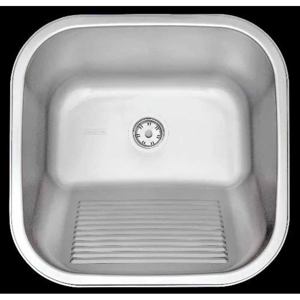 Tanque de Encaixe Hera em Inox Acetinado 30L 50x40cm c/ Válvula Tramontina