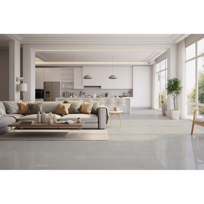 Porcelanato Retificado Polido 71X71 Max Loft Off White P71260 Cx2,52M2 Embramaco
