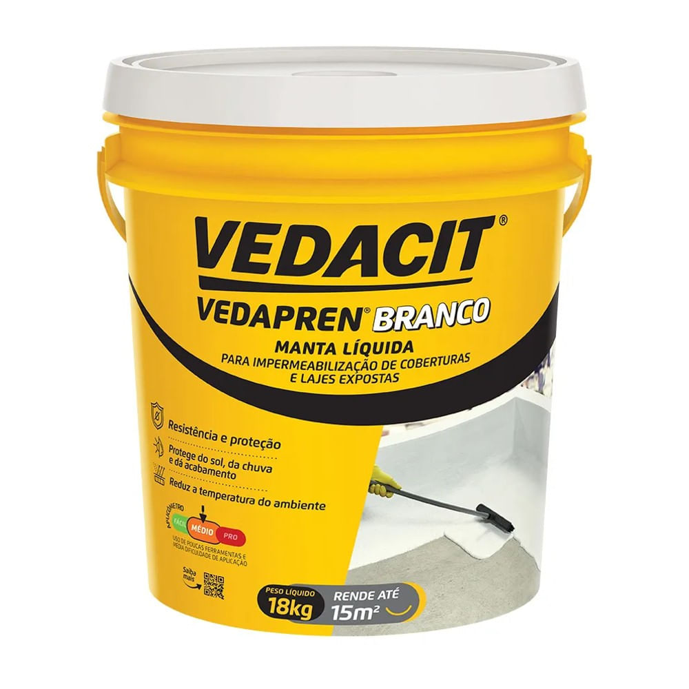 Vedapren Branco Balde 18 Kg Vedacit