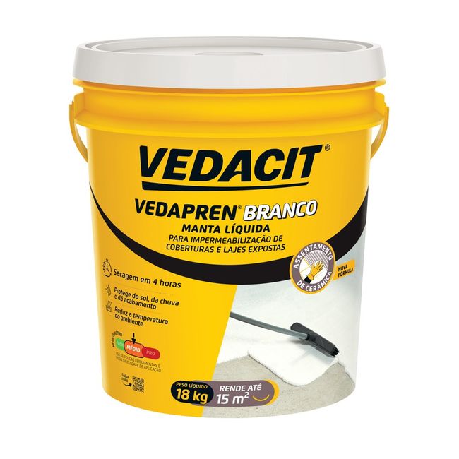 Vedapren Branco Balde 18 Kg Vedacit