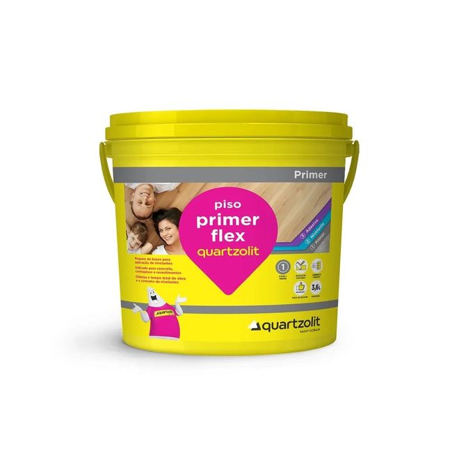 Primer Flex Para Pisos Vinílicos 3,6L Quartzolit