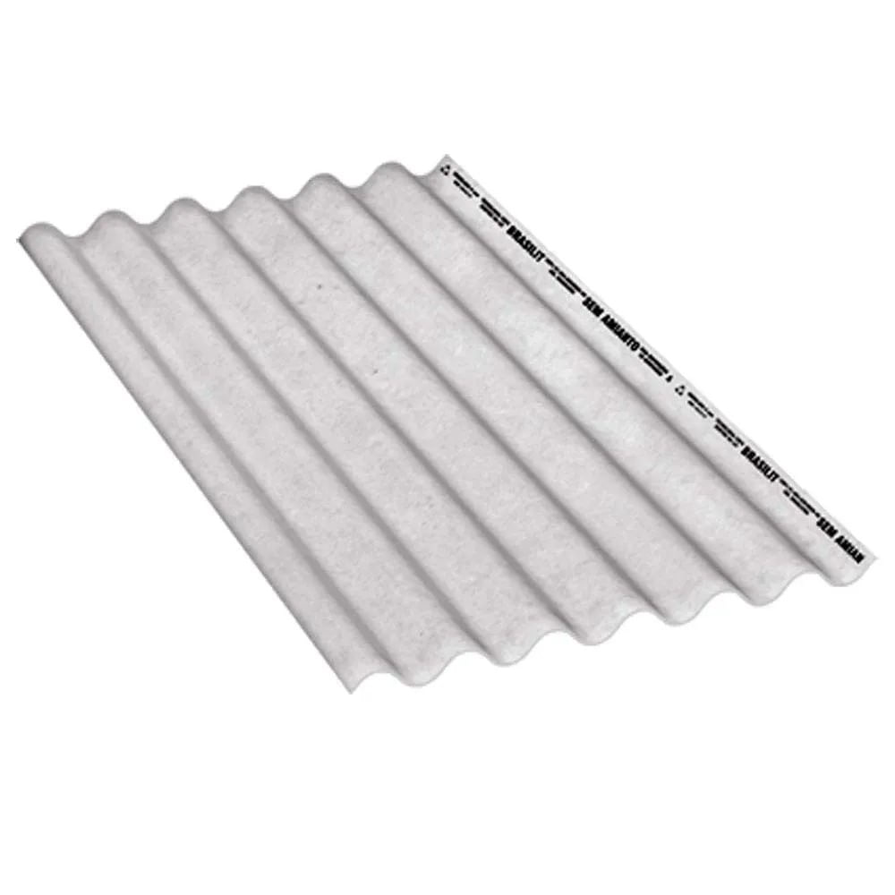 Telha Brasilit Ondulada de Fibrocimento 366x110cm 6mm Cinza