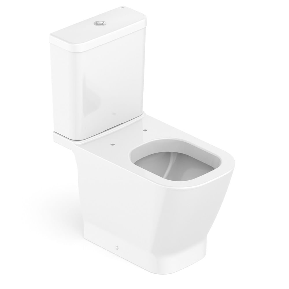 Vaso Sanitário para Caixa Acoplada Saída Horizontal Gap Branco Roca