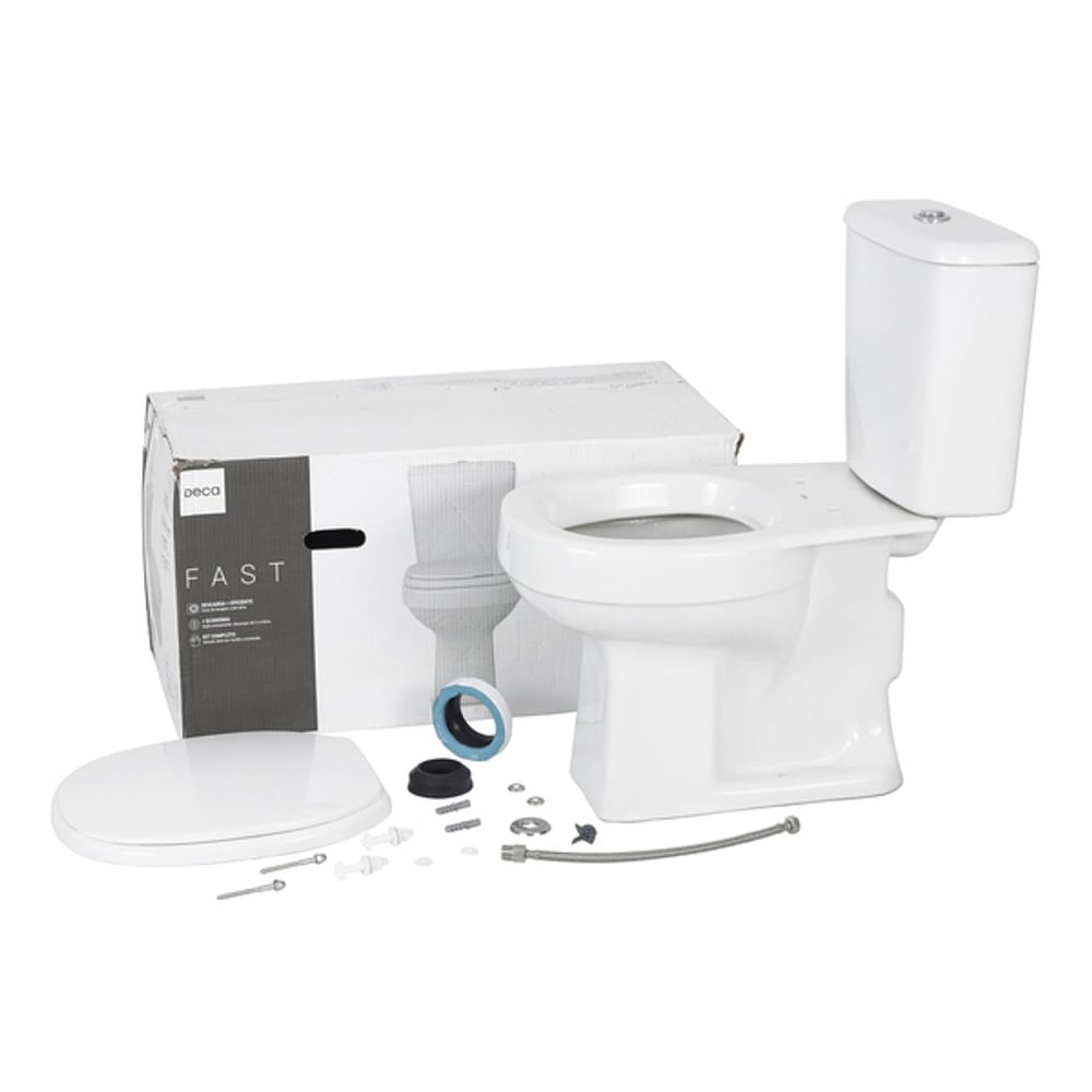 Vaso Sanitário com Caixa Acoplada Fast Branco Deca