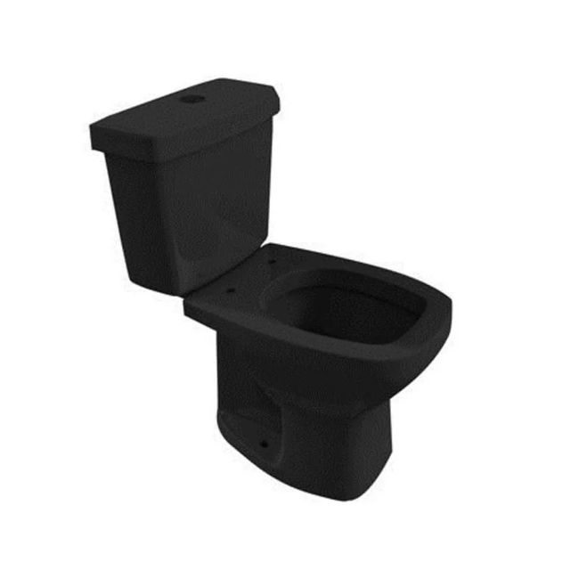 Vaso Sanitário com Caixa Acoplada Lirio Preto Fiori