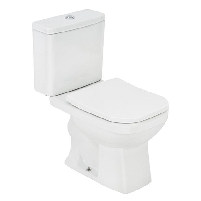 Vaso Sanitário com Caixa Acoplada Quadra Cd01 Branco Deca