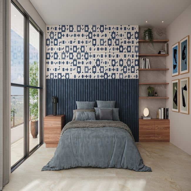 Porcelanato Ladrilho Marroquino Bl Natural 58,4 X 58,4 Retificado Caixa 1,7m² Ceusa