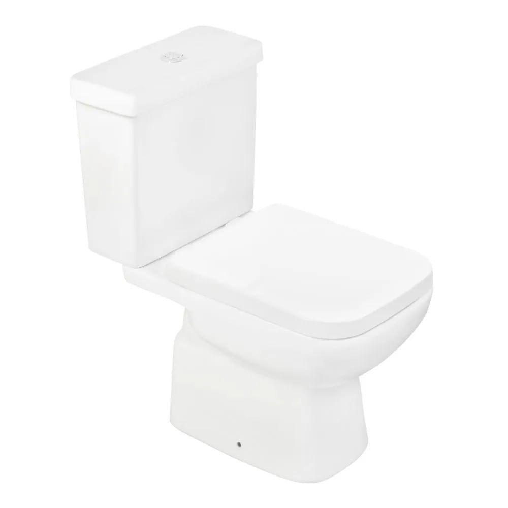 Vaso Sanitário com Caixa Acoplada e Acessórios de Instalação e Assento Pp Soft Close Branco Misti Icasa