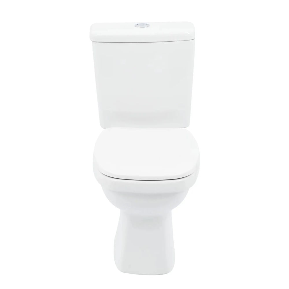 Vaso Sanitário com Caixa Acoplada 3/6l e Assento Like Branco Celite