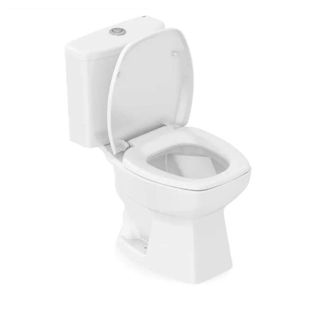 Vaso Sanitário com Caixa Acoplada 3/6l e Assento Thema Branco Incepa