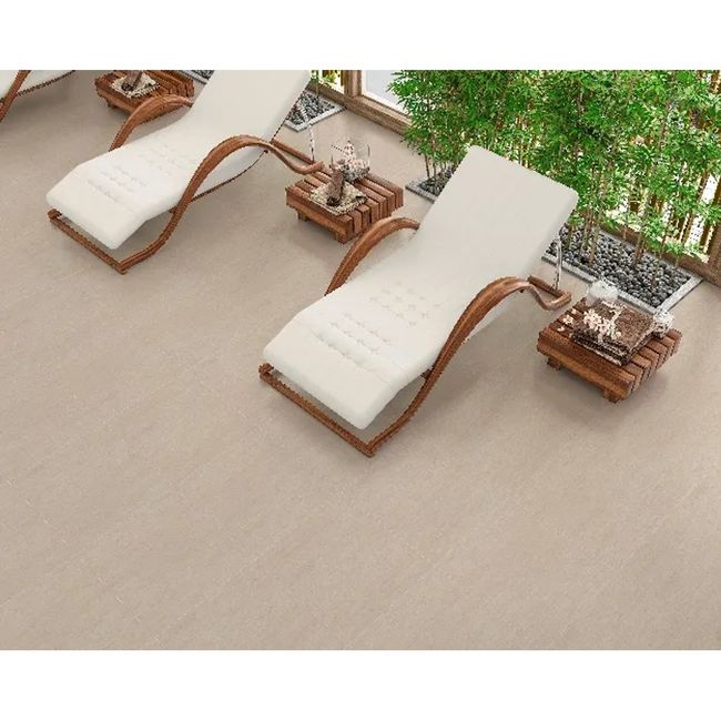 Piso Classic Navona Bege Esmaltado 53x53cm Caixa com 2,53 m² Retificado Savane