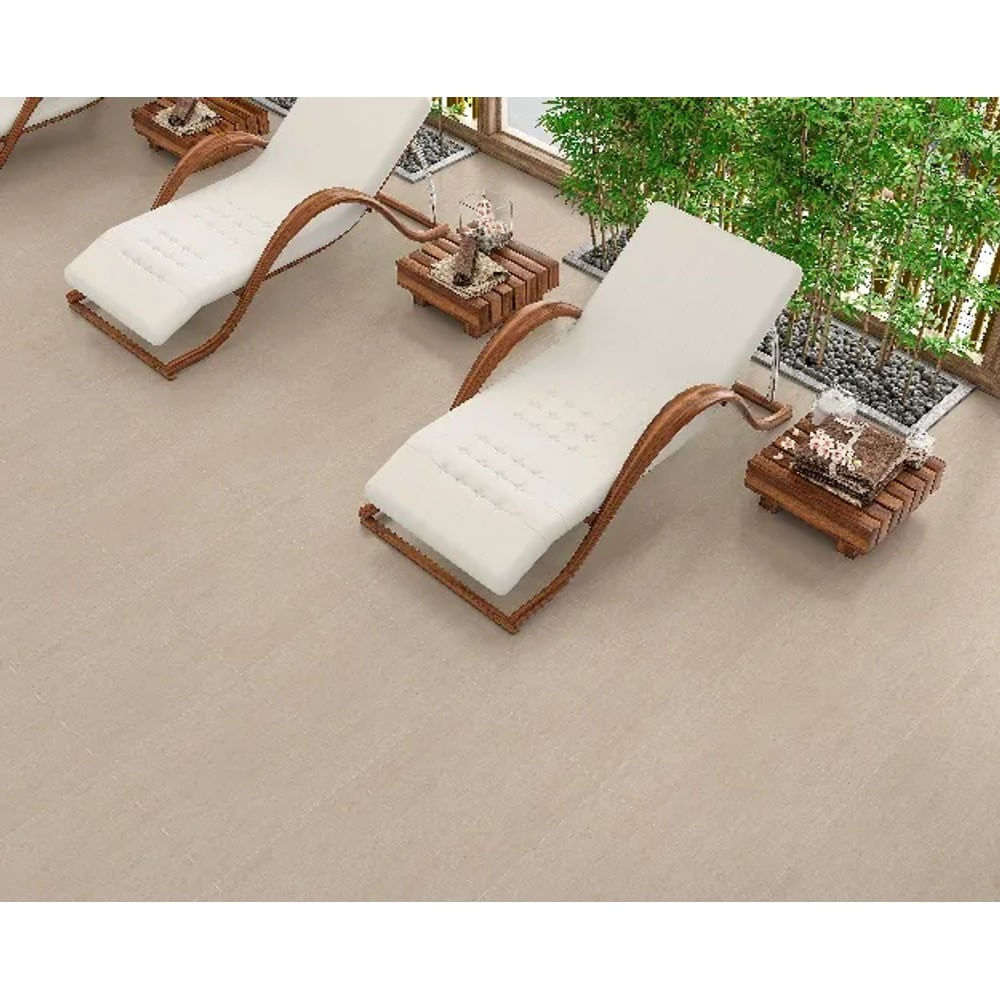 Piso Classic Navona Bege Esmaltado 53x53cm Caixa com 2,53 m² Retificado Savane