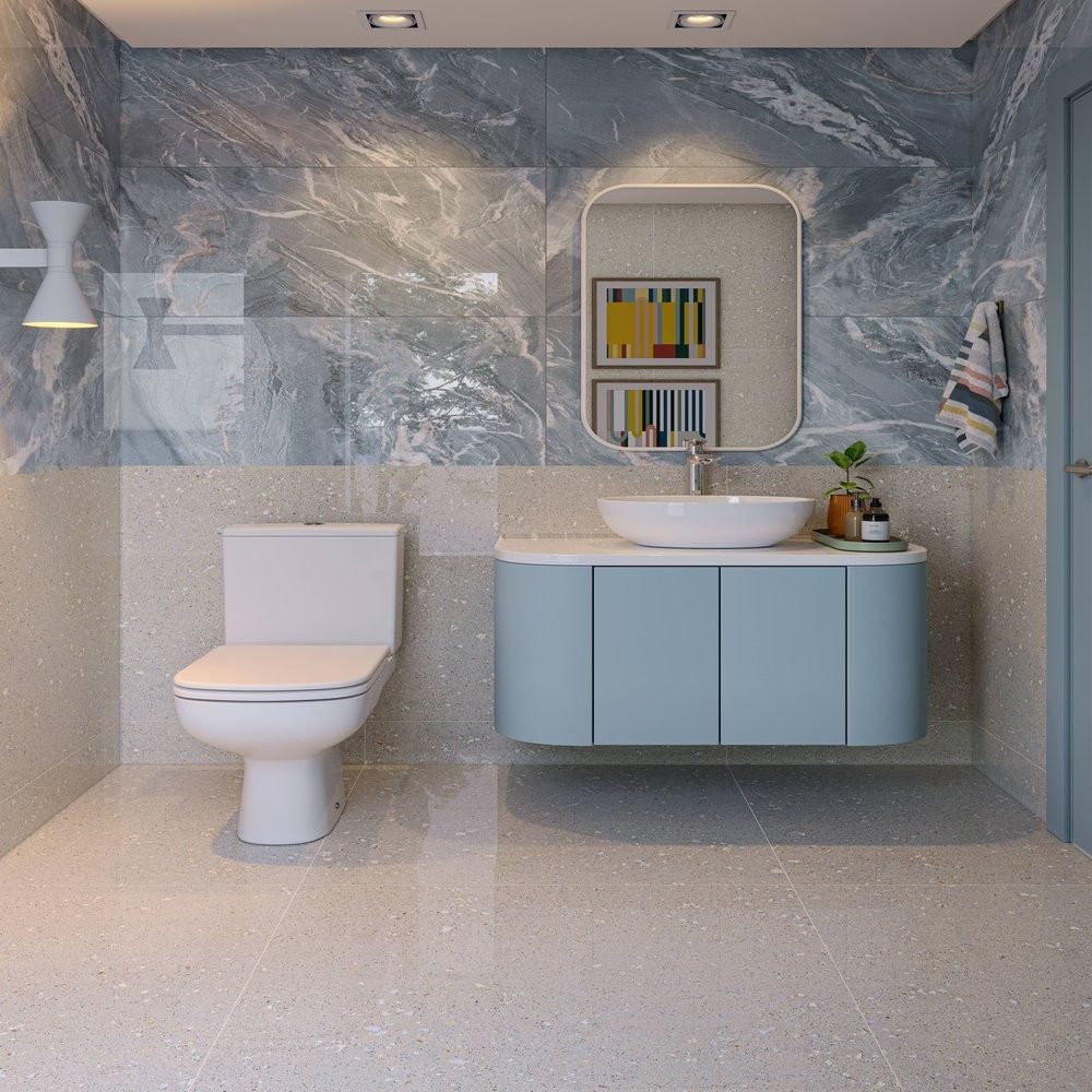 Porcelanato Aroma Oceano Esm Polido 49X99 Caixa1,94M2 Elizabeth