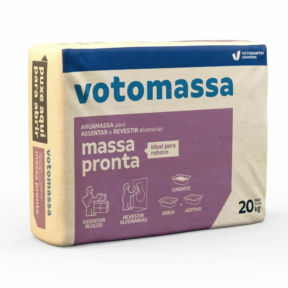 Argamassa Votorantin Massa Pronta Multiplo uso Votomassa 20kg