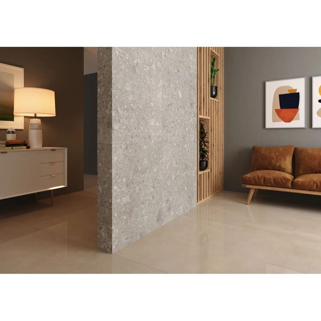 Porcelanato Munari Cimento Acetinado 120x120 Caixa 1,44 m² Eliane