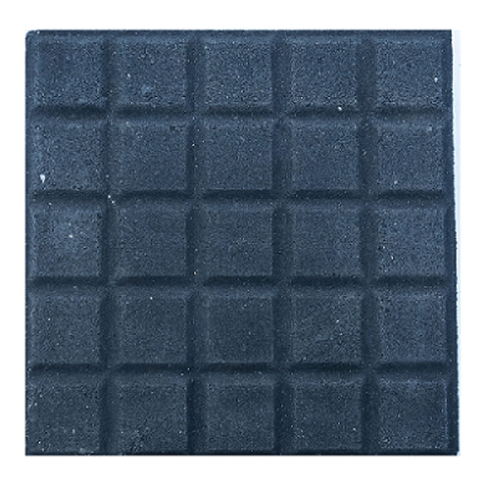 Piso Ladrilho Hidráulico 25 Quadros Preto 20 x 20 cm e Caixa com 0,40 m² Borda Reta Cimartex