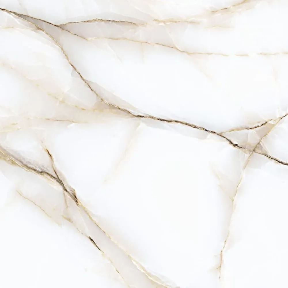 Piso Golden Lux Mate Branco Extra 81X81Cm Retificado Caixa 1,97M2 Formigres