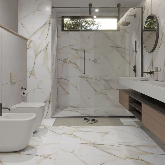 Piso Golden Lux Mate Branco Extra 81X81cm Retificado Caixa 1,97m² Formigres