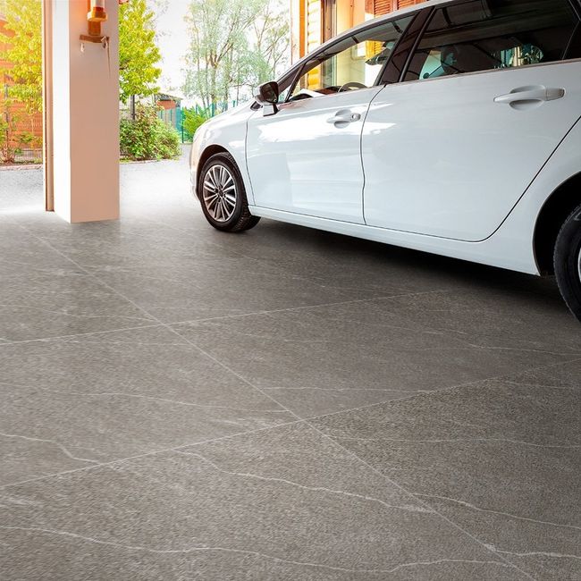 Piso Granilha Retificado 70×70 Cinza Código R70421 Caixa 3,43 m² Rocha Cerâmica