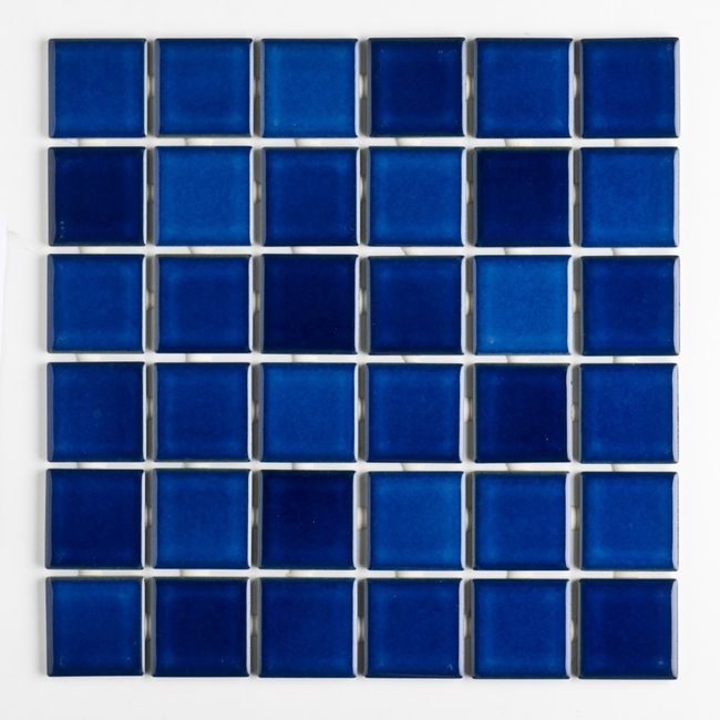 Pastilha Drop System Azul Una Esmaltado 5X5 cm Caixa com 1,41 m2 Bold Atlas