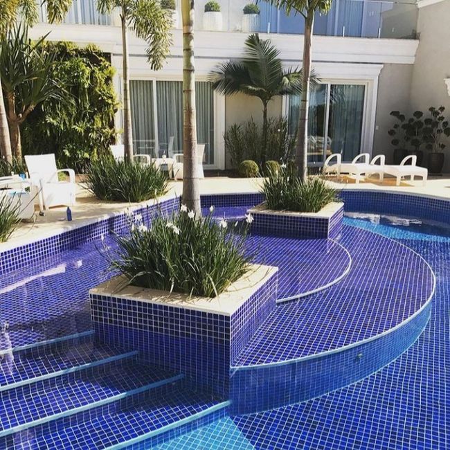 Pastilha Drop System Azul Una Esmaltado 5X5 cm Caixa com 1,41 m2 Bold Atlas