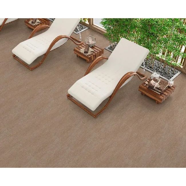 Piso Classic Navona Brown Marrom Esmaltado 53x53cm Caixa com 2,53 m² Retificado Savane