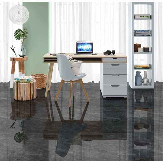 Porcelanato Manhattan Grafite Polido 71X71 Cx2,52M2 Savane