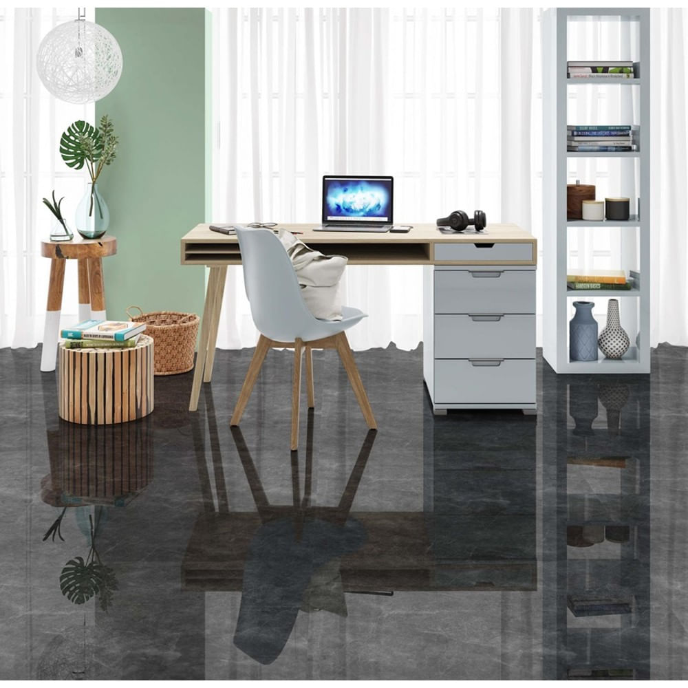 Porcelanato Manhattan Grafite Polido 71X71 Cx2,52M2 Savane