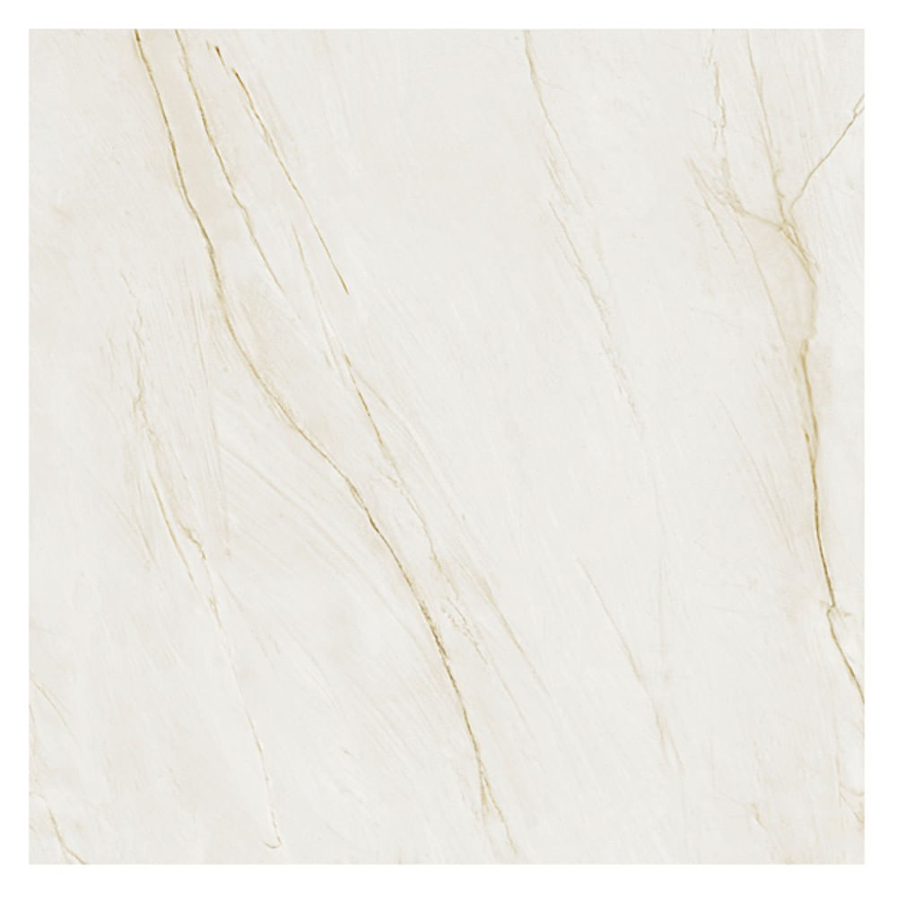 Porcelanato Portinari Solene WH Brilhante Retificado 120x120cm (Caixa c/ 1,44m²) Branco