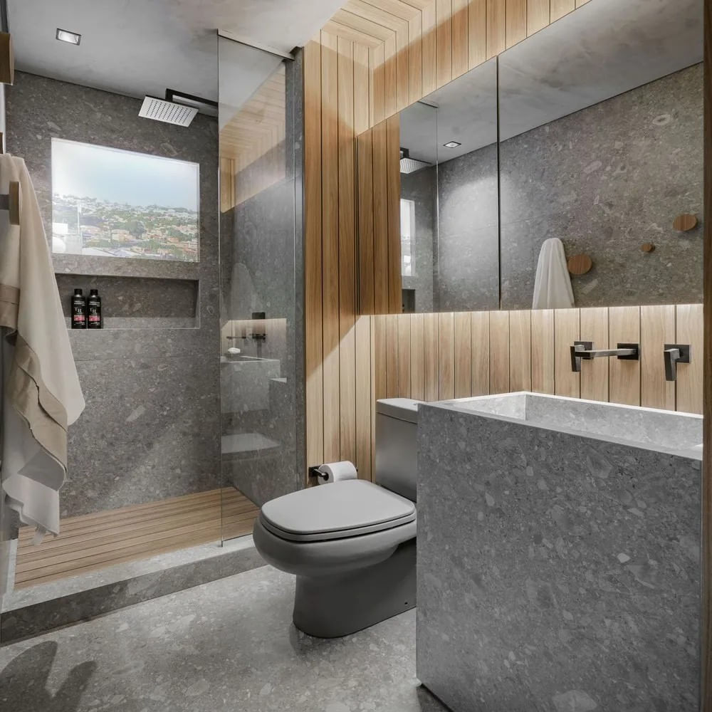 Porcelanato Iseo Grigio Acetinado 90X90Cm Ret Cx1,62M2 Eliane