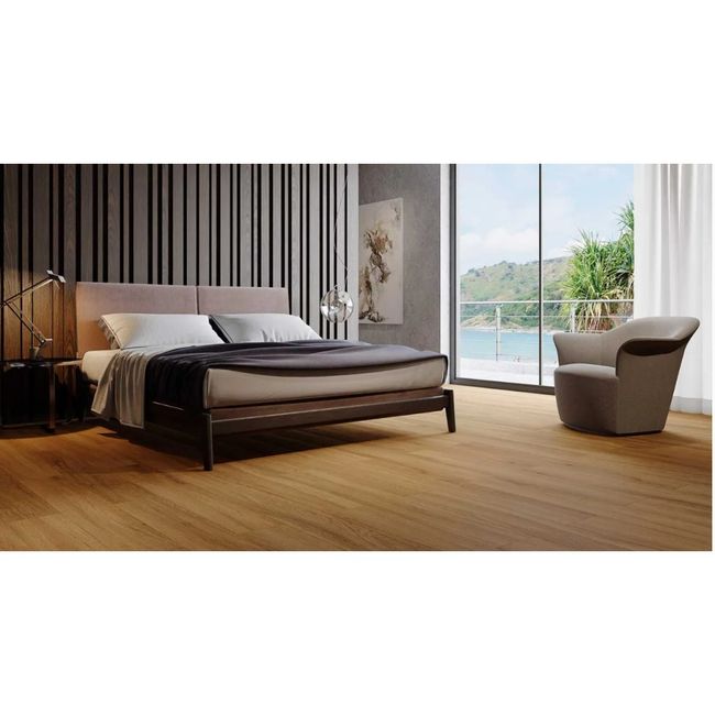 Piso Vinílico 19x130cm Caixa com 5,92 m² Marrom Vita Vernazza Biancogres