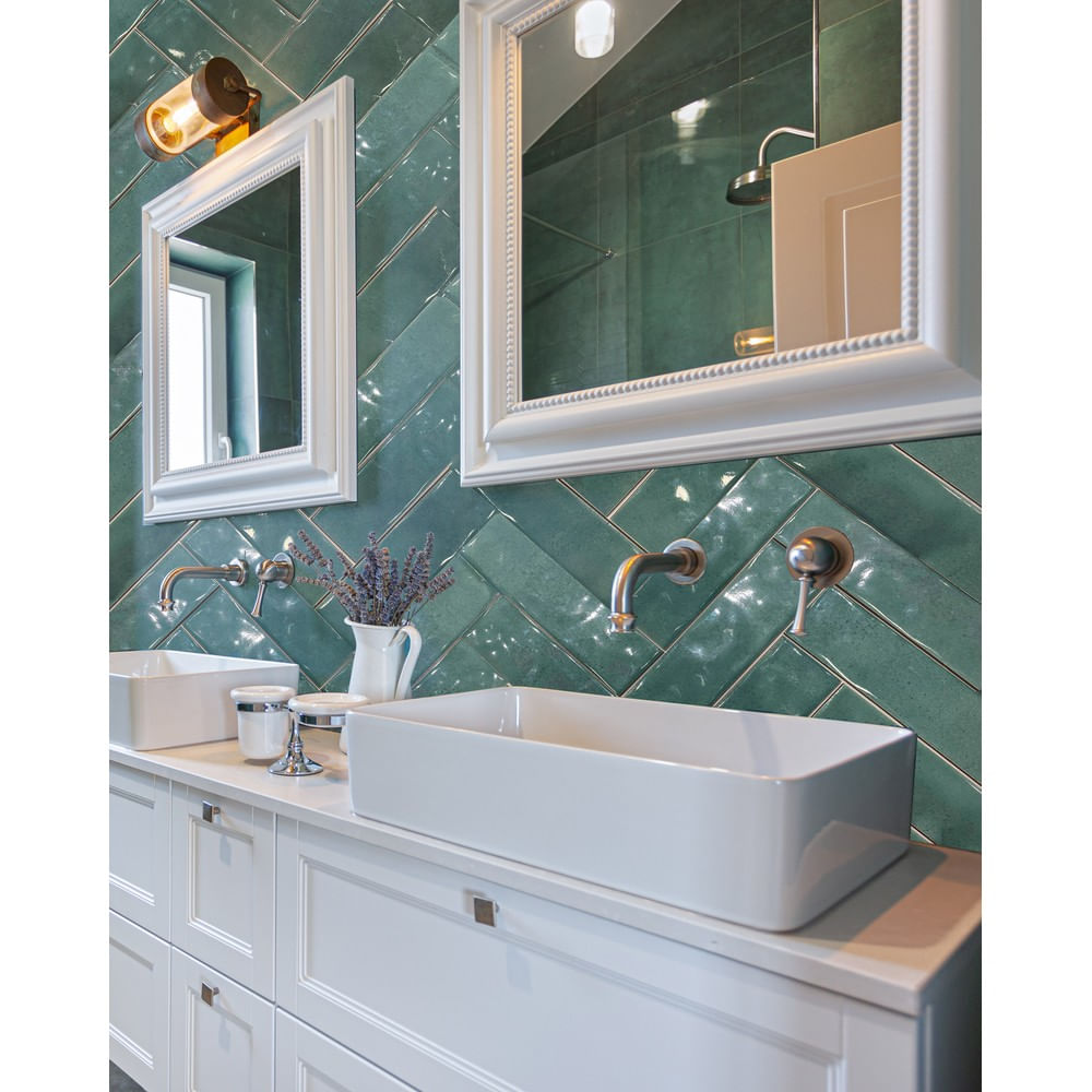 Revestimento Fachada/Piscina Esmeralda 7,5X25 Cx1,01