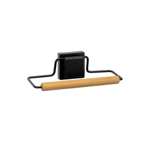 Porta Toalha De Rosto Black 3M Eco Design Arthi