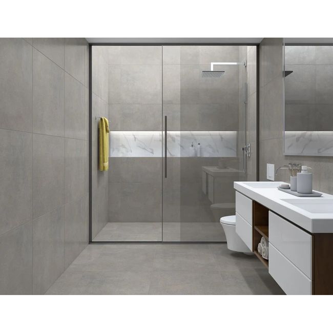 Piso Housecolor Cinza Mat Acetinado Retificado 60X60Cm Extra Caixa 2,15M2 Formigres