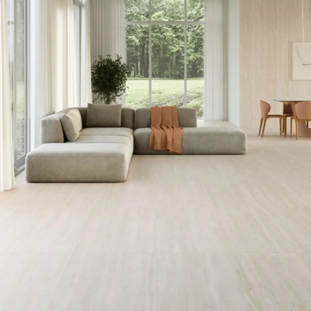 Porcelanato Esmaltado Travertino Tivoli Satin 120X120 Caixa 2,88m² Biancogres