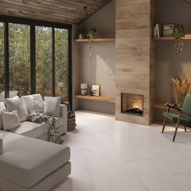 Porcelanato Champanhe Esm Acetinado 84X84 Caixa2,12M2 Elizabeth