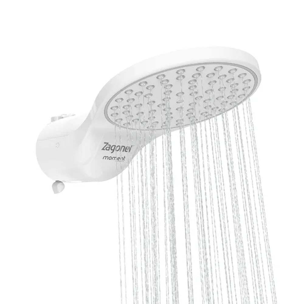 Chuveiro Elétrico Ducha Moment 4 Temperaturas 220V 6800W Branco Zagonel
