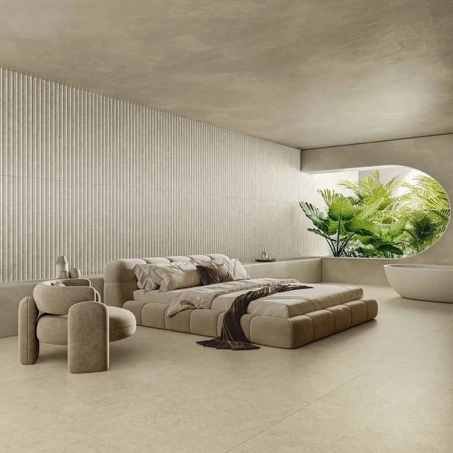 Porcelanato Esmaltado Cannes Beige Satin 90X90 Cx2,4M2 Biancogres