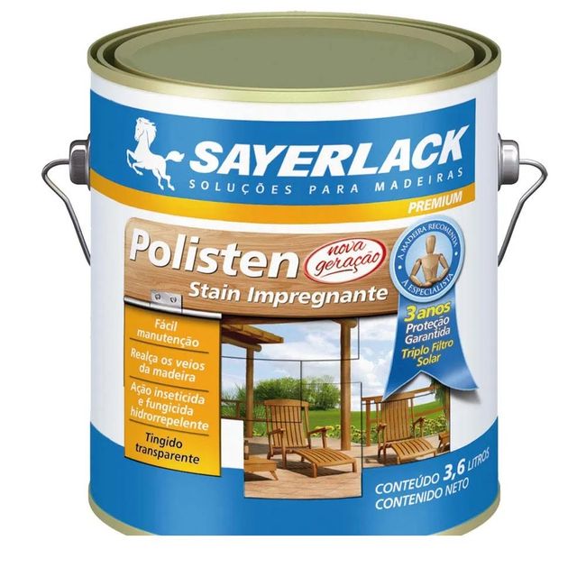 Stain Impregnante Castanheira 3,6lt Polisten Sayerlack