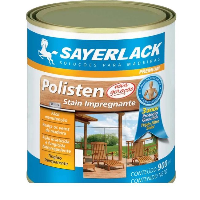 Stain Impregnante Mogno Ingles 900ml Polistein Sayerlack