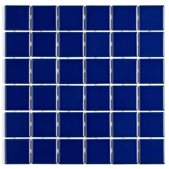 Pastilha Drop System Azul Aracati Esmaltado 5X5 cm Caixa com 1,41 m2 Bold Atlas