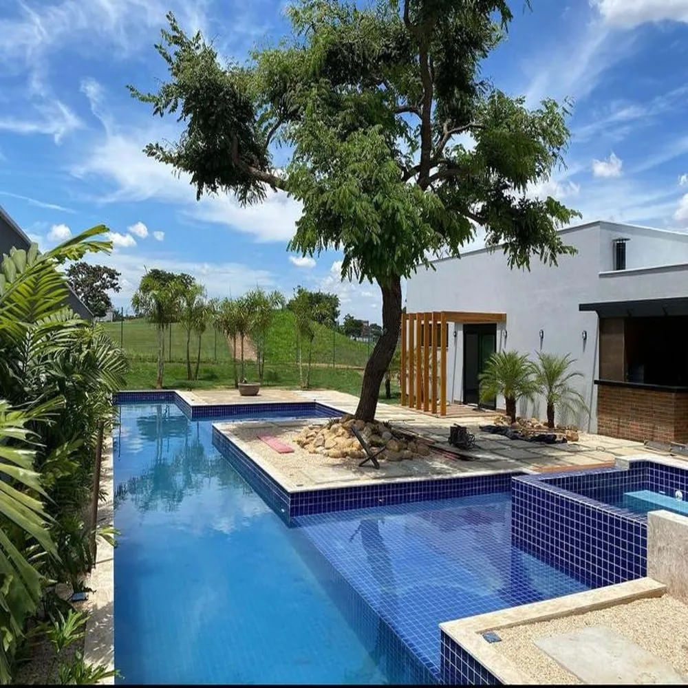 Pastilha Drop System Azul Aracati Esmaltado 5X5 cm Caixa com 1,41 m2 Bold Atlas