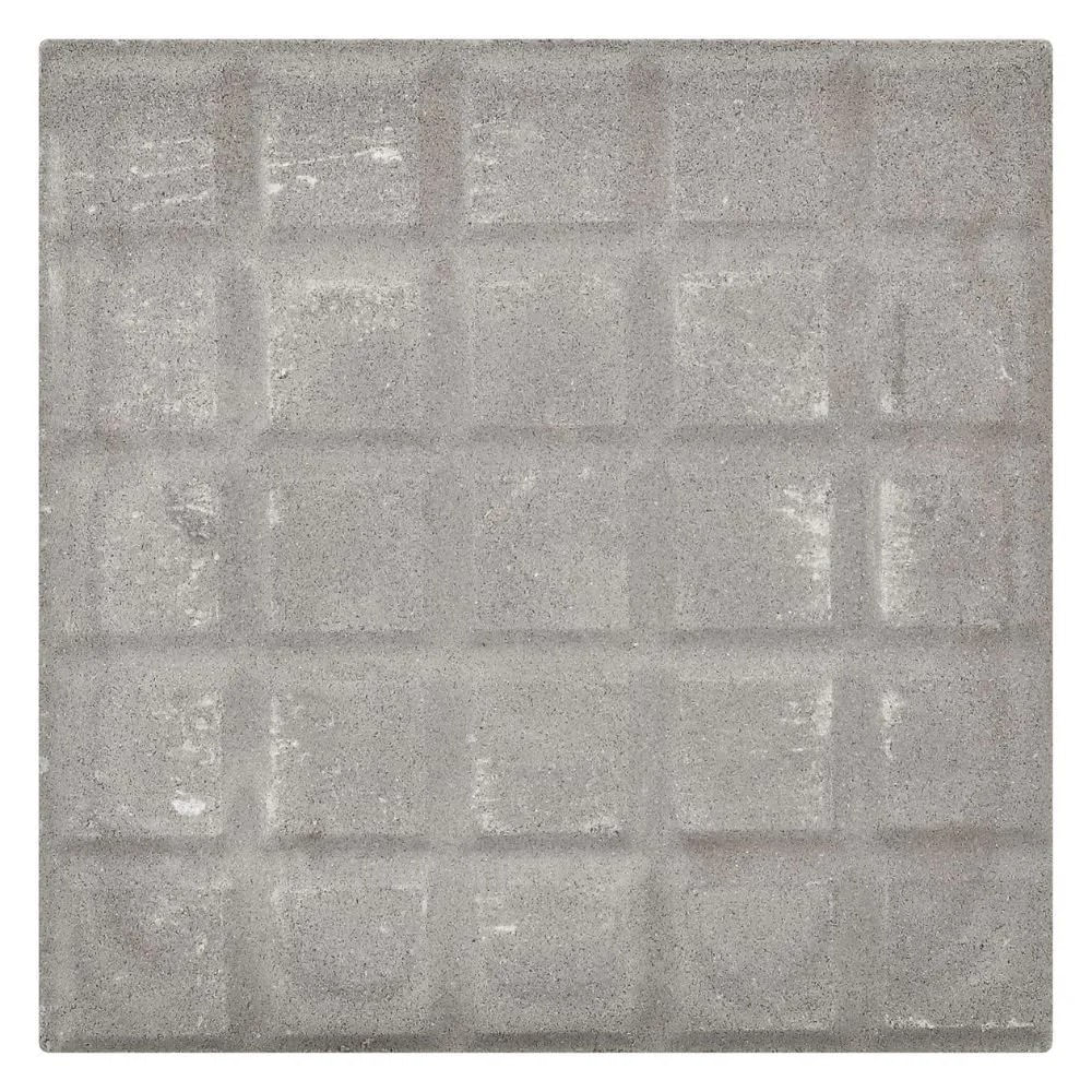 Piso Ladrilho Hidráulico 25 Quadros Cinza 20X20cm Caixa com 0,40m² Borda Reta Cimartex