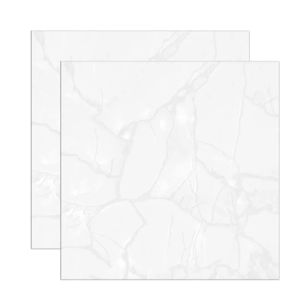 Piso Cerâmico Esmaltado 44,75x44,75cm Caixa com 2 m² Brilhante Extra Branco Bariloche Formigres