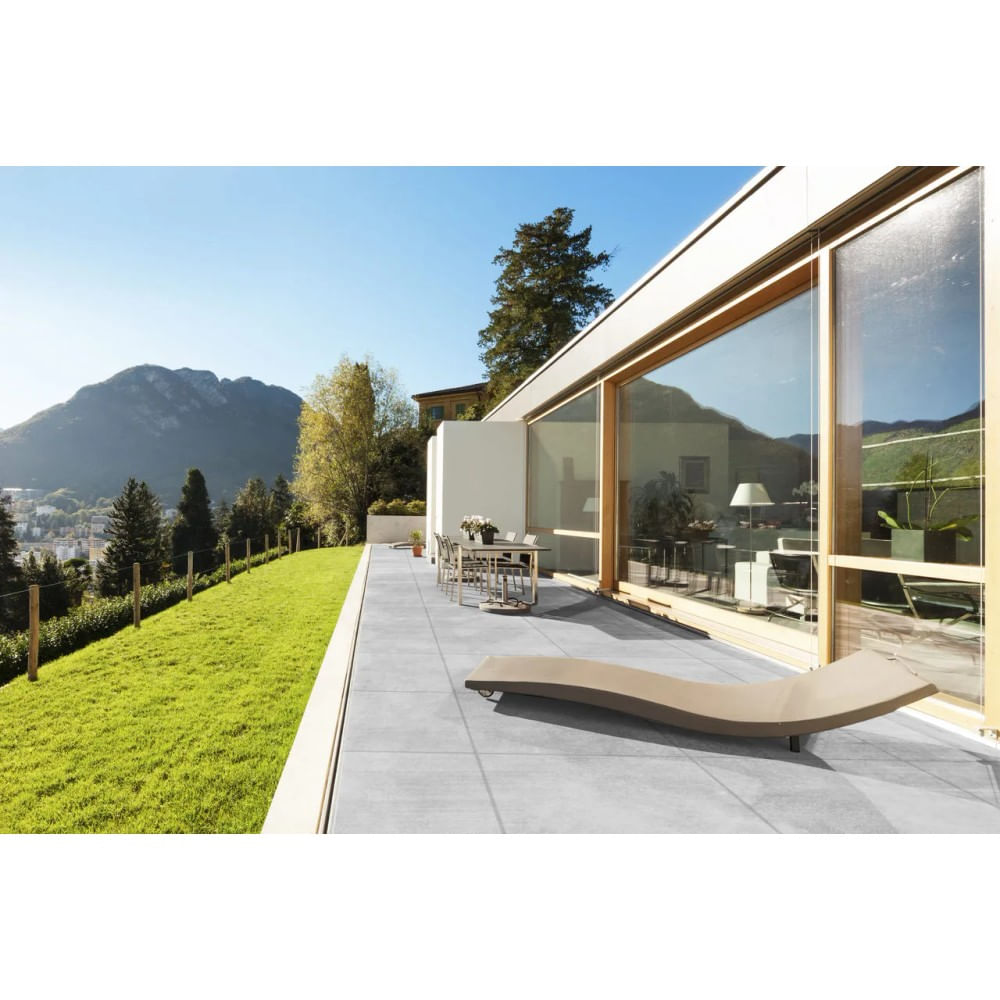 Piso Retificado Granilhado 60x60 Nevada Out Rt60041 Caixa 2,52 Embramaco