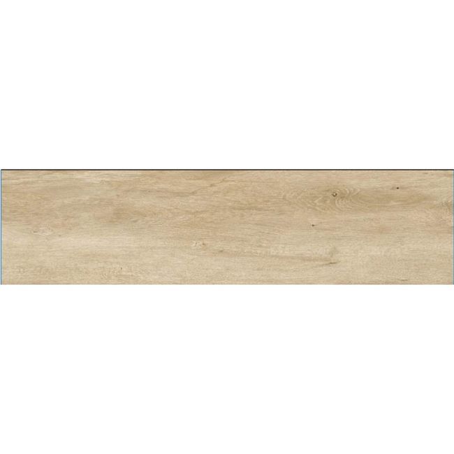 Porcelanato Amadeirado Esmaltado Bege Liverpool 26x106cm Caixa com 2m² Biancogres